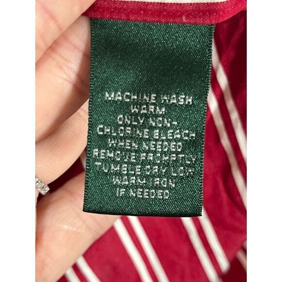 Ralph Lauren Striped Top XL Red Striped Classic Old Money Preppy Luxury Retro - Picture 8 of 12